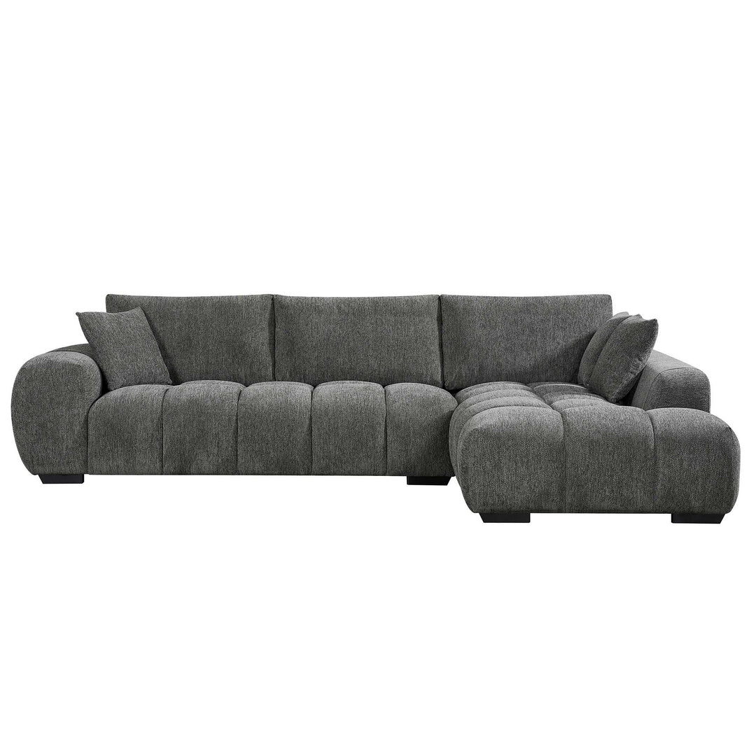 Tulum Chaise Sofa - Charcoal