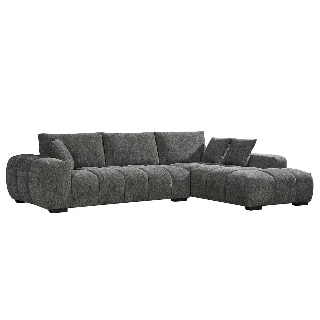 Tulum Chaise Sofa - Charcoal