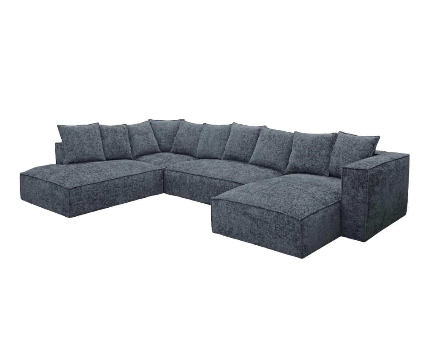 Burleigh 4 Piece Modular Sofa - Royal Blue