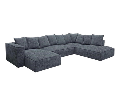 Burleigh 4 Piece Modular Sofa - Royal Blue