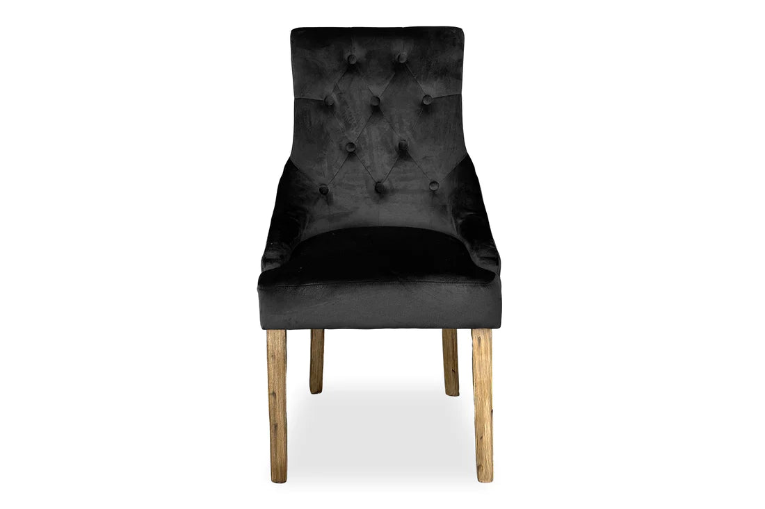 Chester Dining Chair - Antique Oak & Black