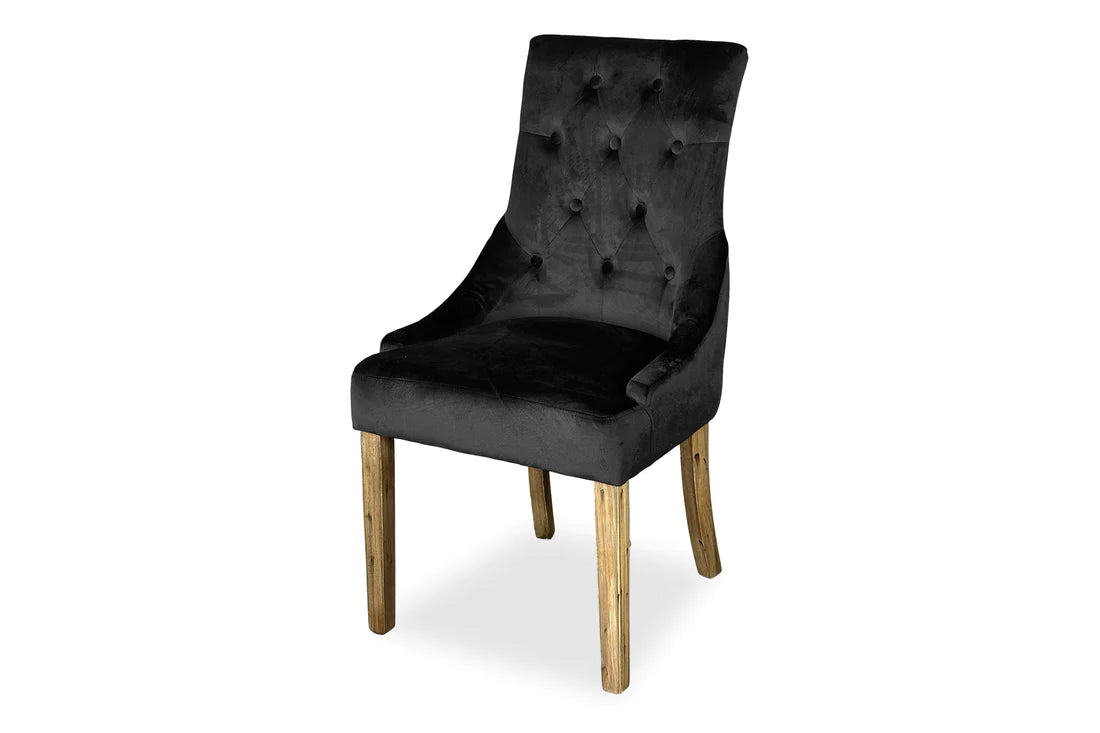 Chester Dining Chair - Antique Oak & Black