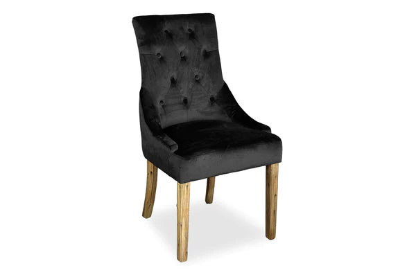 Chester Dining Chair - Antique Oak & Black