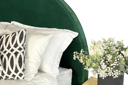 Arch Headboard - Queen - Forrest Green