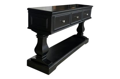 Black Hamptons Console Table