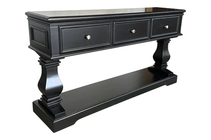 Black Hamptons Console Table