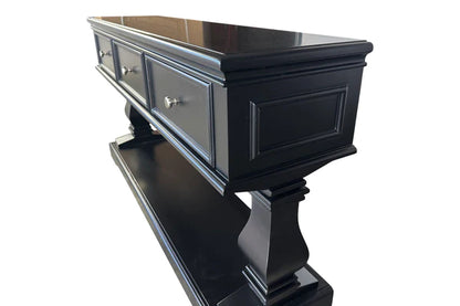 Black Hamptons Console Table