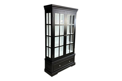 Black Hamptons Display Cabinet