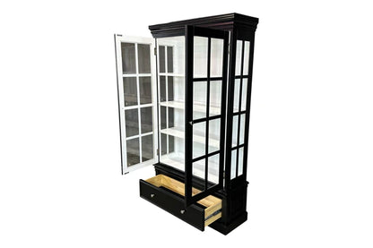 Black Hamptons Display Cabinet