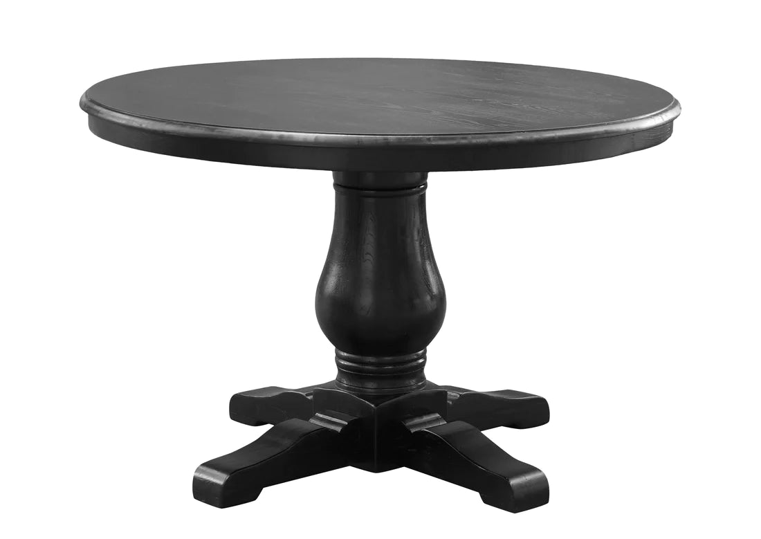 Black Hamptons Round Dining Table - 1200