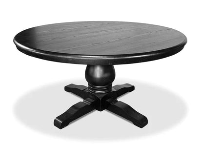 Black Hamptons Round Dining Table - 1500