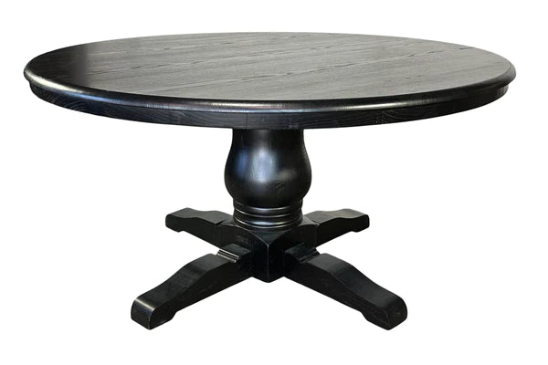 Black Hamptons Round Dining Table - 1500