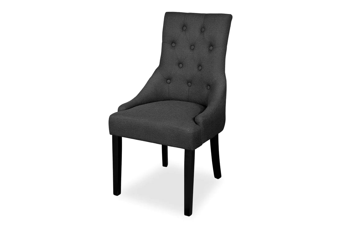 Chester Dining Chair - Black Hamptons & Ash