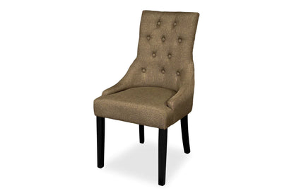 Chester Dining Chair - Black Hamptons & Coffee