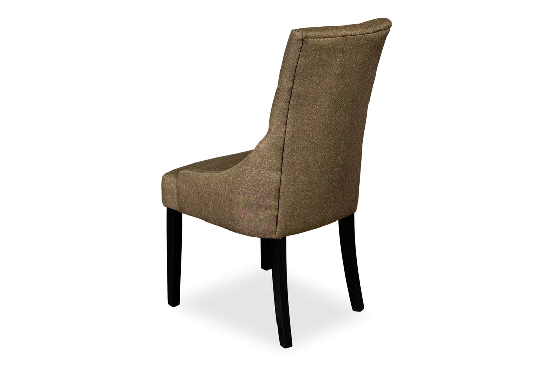 Chester Dining Chair - Black Hamptons & Coffee