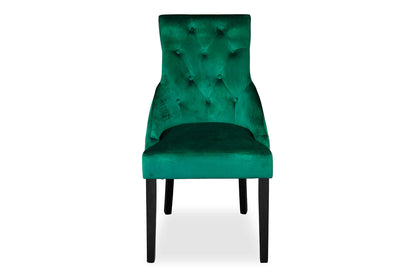 Chester Dining Chair - Black Hamptons & Forest Green