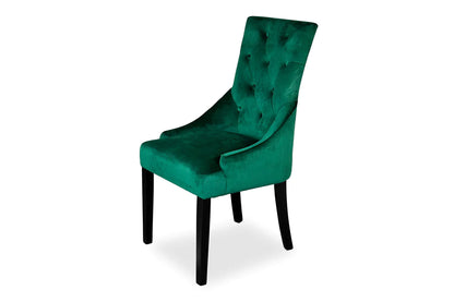 Chester Dining Chair - Black Hamptons & Forest Green