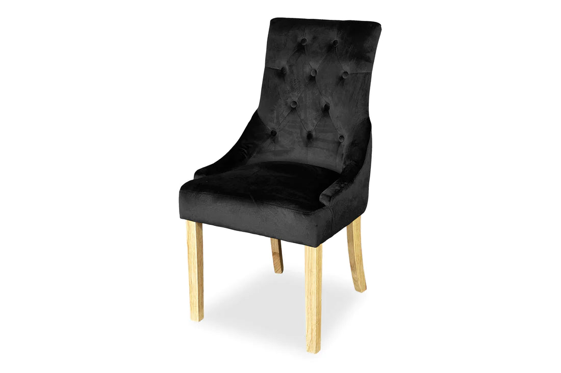 Chester Dining Chair - Blonde Oak & Charcoal