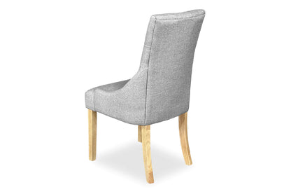 Chester Dining Chair - Blonde Oak & Cement