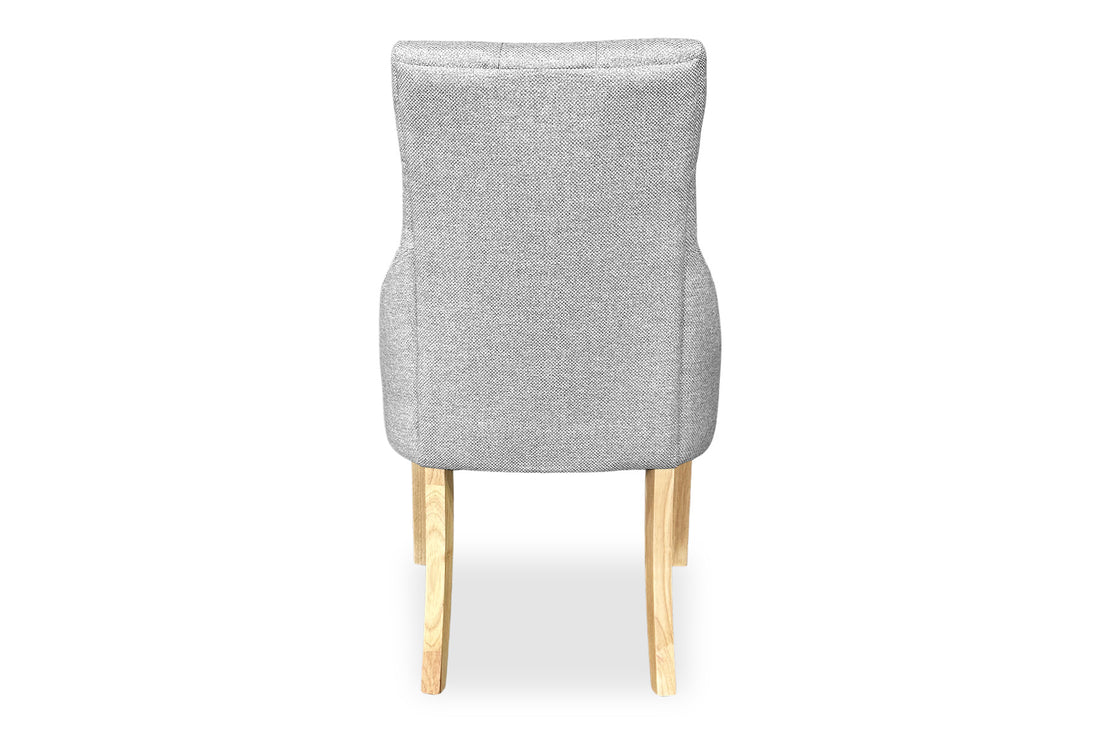 Chester Dining Chair - Blonde Oak & Cement