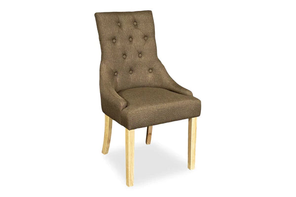 Chester Dining Chair - Blonde Oak & Coffee