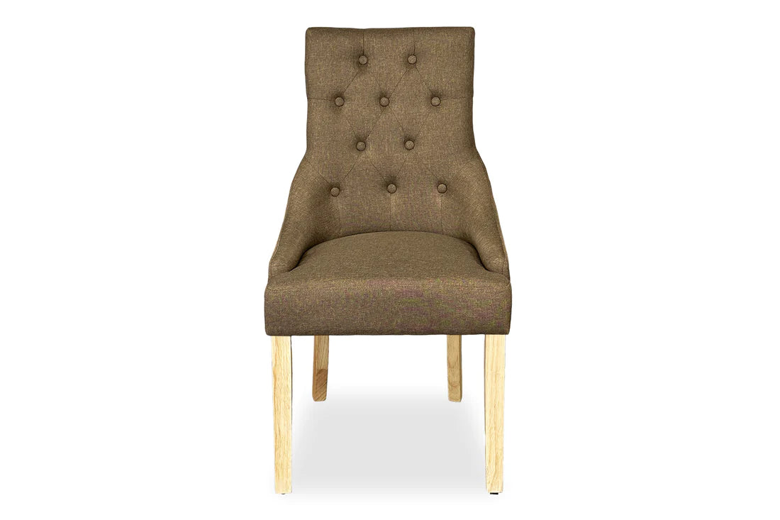 Chester Dining Chair - Blonde Oak & Coffee