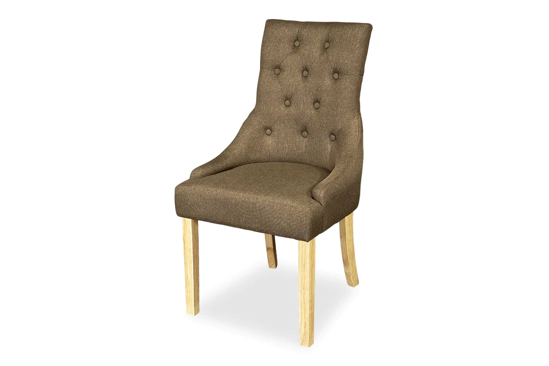 Chester Dining Chair - Blonde Oak & Coffee