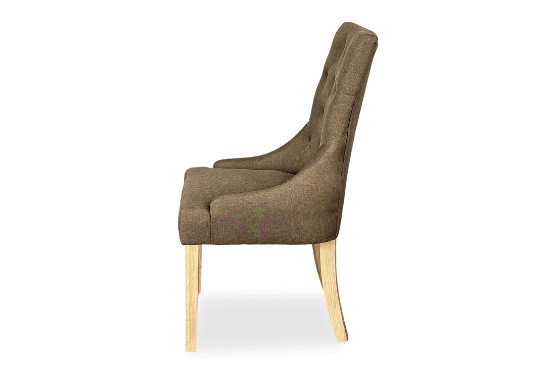 Chester Dining Chair - Blonde Oak & Coffee