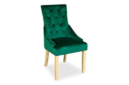 Chester Dining Chair - Blonde Oak & Forest Green