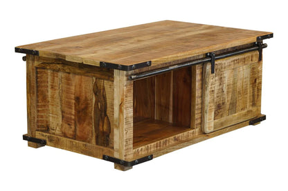 Burma Coffee Table - Sliding Door