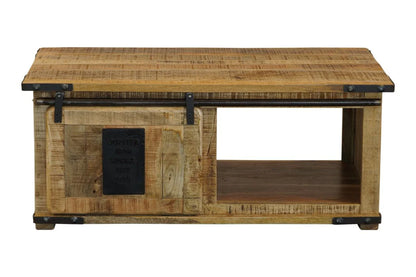 Burma Coffee Table - Sliding Door - Plate