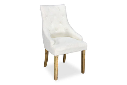 Chester Dining Chair - Antique Oak & Boucle