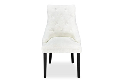 Chester Dining Chair - Black Hamptons & Boucle