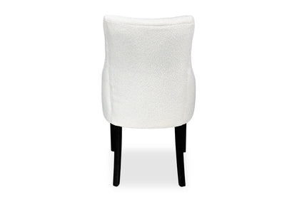 Chester Dining Chair - Black Hamptons & Boucle