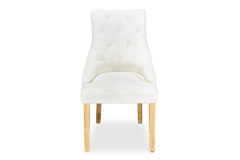 Chester Dining Chair - Blonde Oak & Boucle