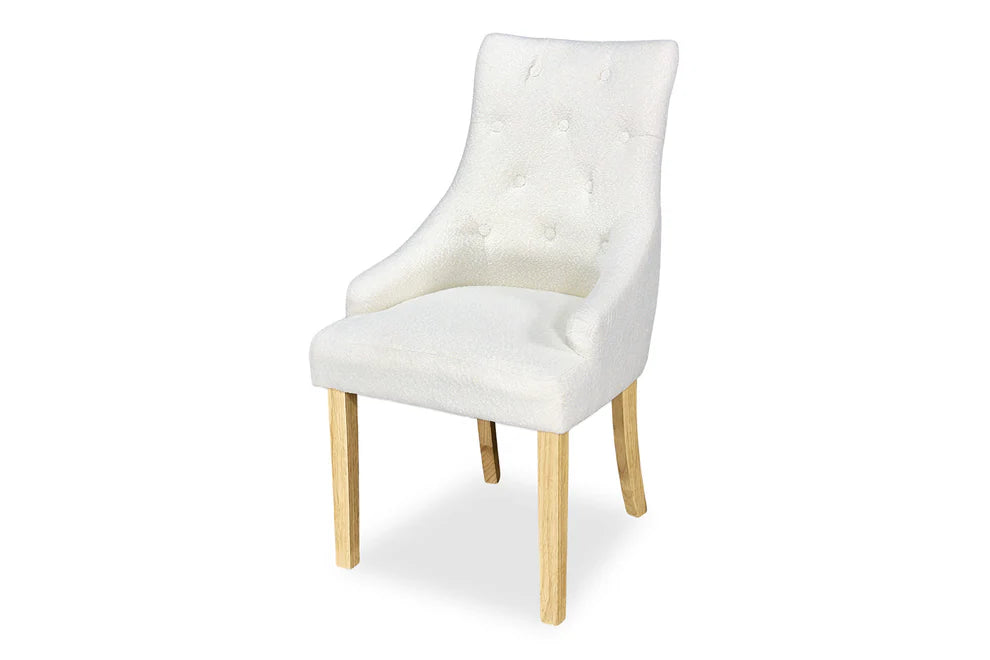 Chester Dining Chair - Blonde Oak & Boucle