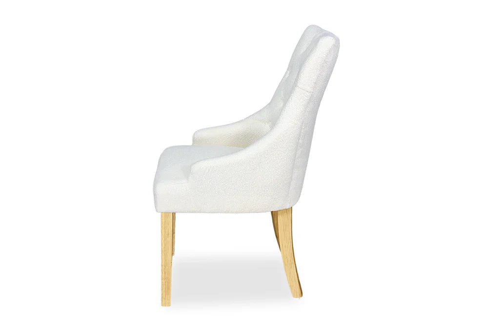 Chester Dining Chair - Blonde Oak & Boucle