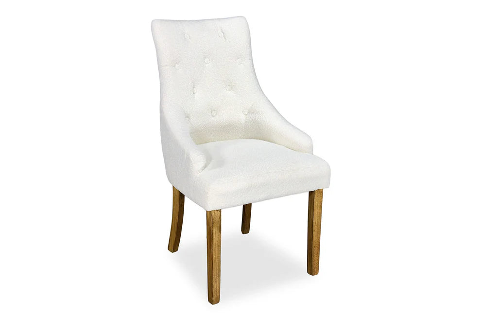 Chester Dining Chair - Farmhouse & Boucle