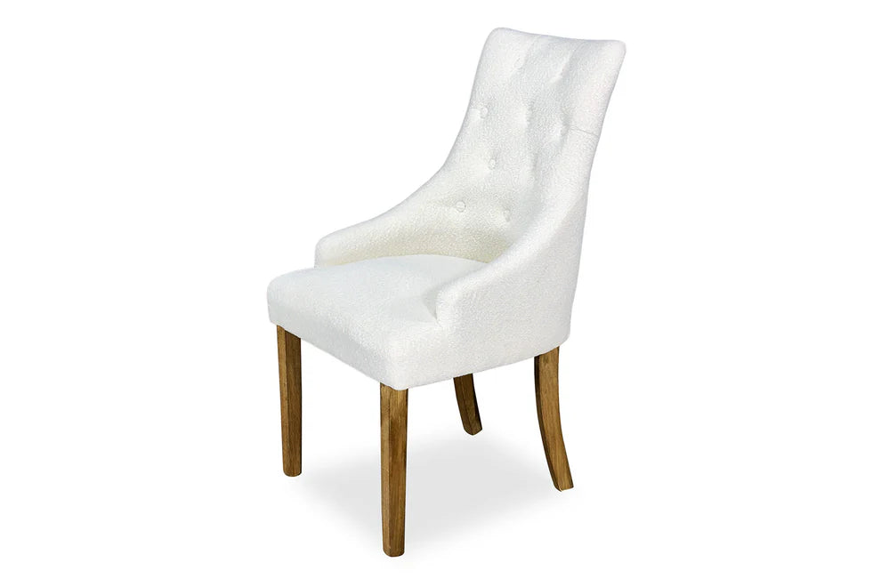 Chester Dining Chair - Farmhouse & Boucle