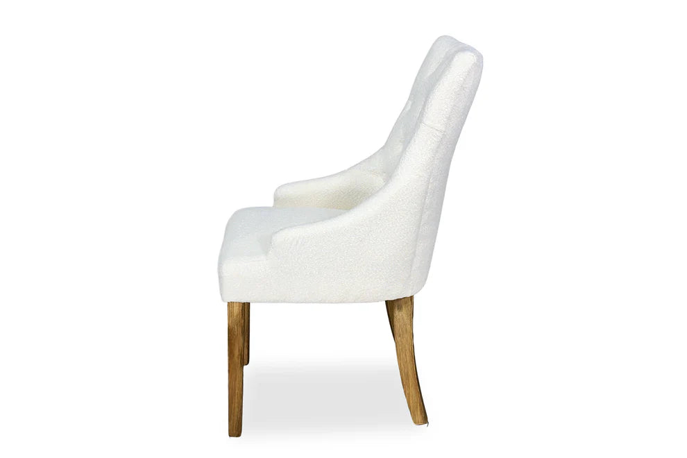 Chester Dining Chair - Farmhouse & Boucle