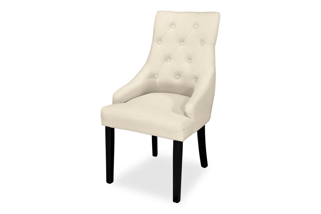 Chester Dining Chair - Black Hamptons & Natural