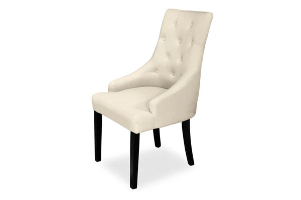 Chester Dining Chair - Black Hamptons & Natural