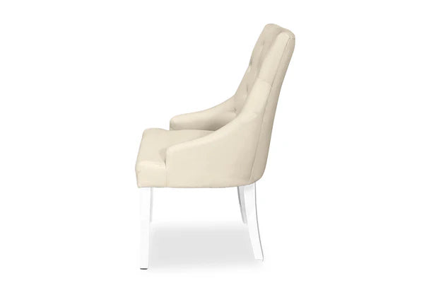 Chester Dining Chair - White Hamptons & Natural