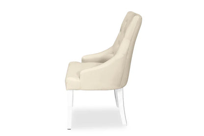 Chester Dining Chair - White Hamptons & Natural