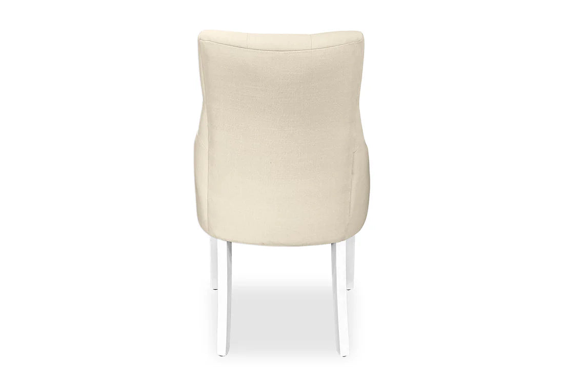 Chester Dining Chair - White Hamptons & Natural