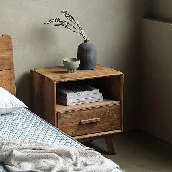 Farmhouse Bedside Table - 1 Drawer