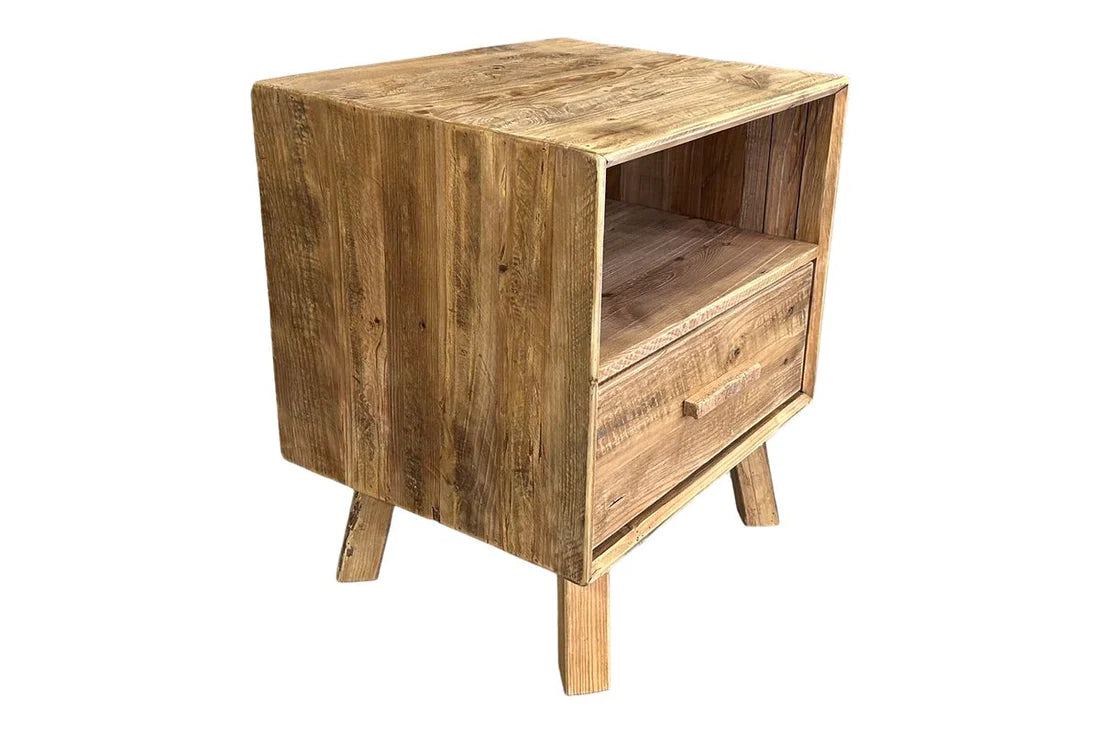 Farmhouse Bedside Table - 1 Drawer