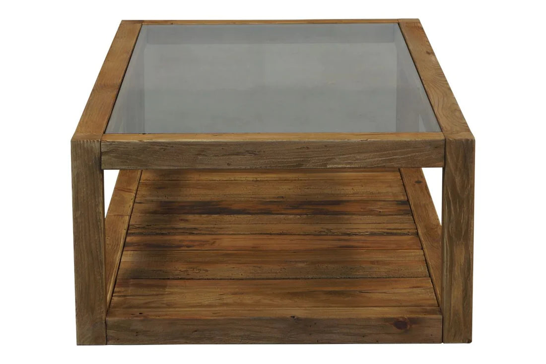 Farmhouse Coffee Table - Glass