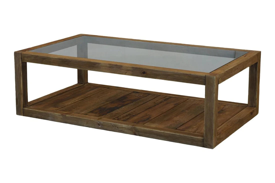 Farmhouse Coffee Table - Glass