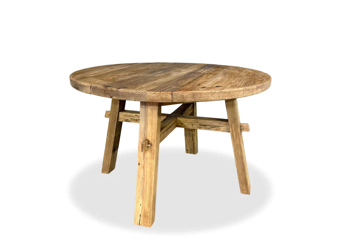 Farmhouse Round Dining Table - 1200